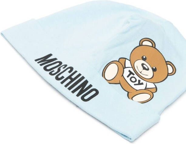 Moschino Kids Hoed met print Blauw