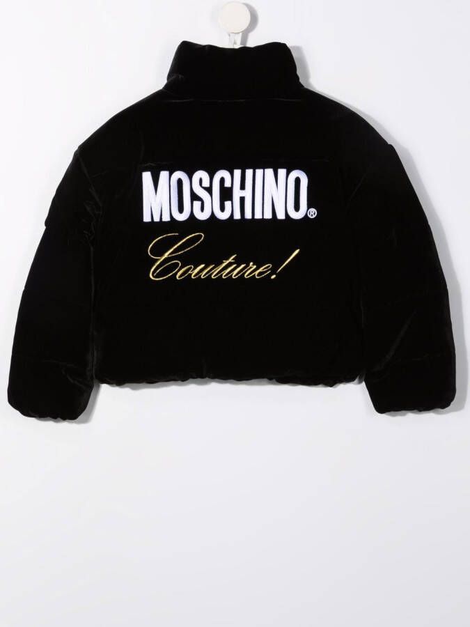 Moschino Kids Jack met geborduurd logo Zwart