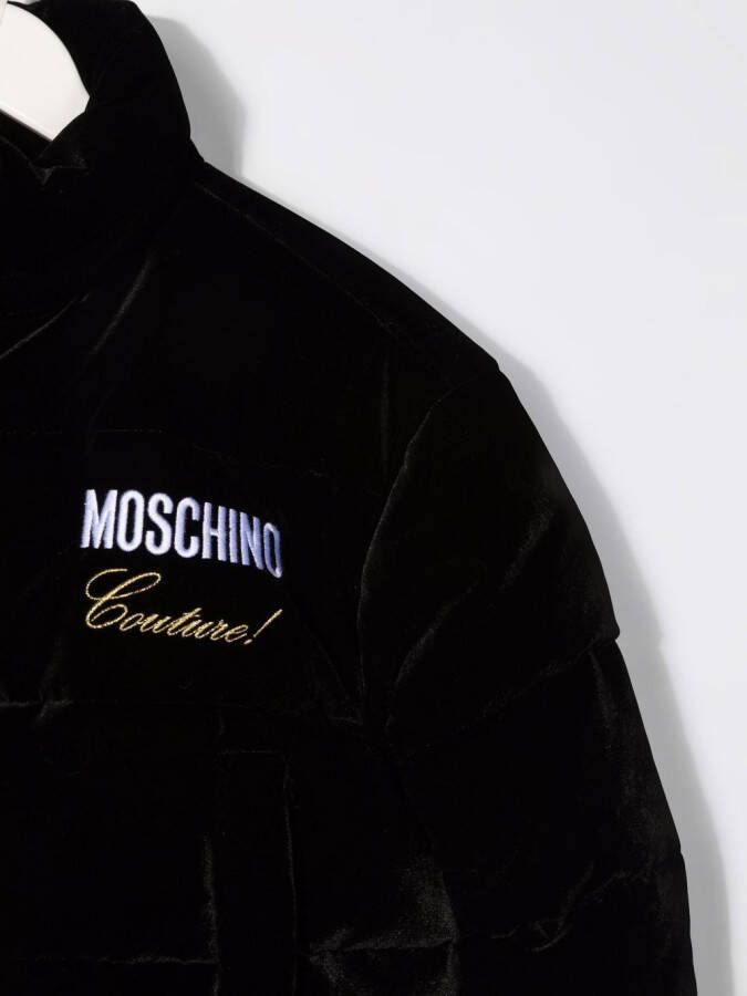 Moschino Kids Jack met geborduurd logo Zwart