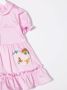 Moschino Kids Jurk met geborduurd logo Roze - Thumbnail 3