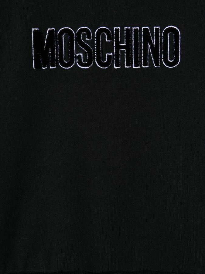 Moschino Kids Jurk met lange mouwen Zwart