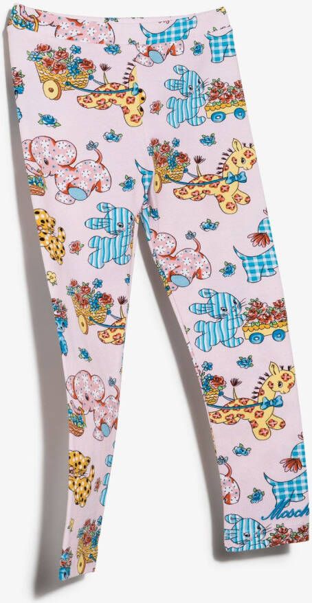 Moschino Kids Legging met grafische print Roze