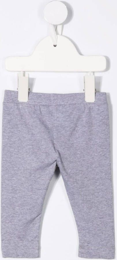 Moschino Kids Legging met logoprint Grijs