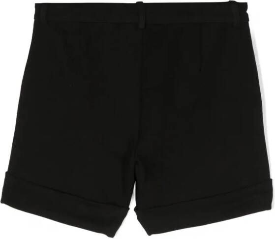 Moschino Kids Shorts met geborduurd logo Zwart