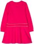Moschino Kids Sweaterjurk met geborduurd logo Roze - Thumbnail 2