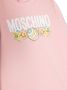 Moschino Kids Romper en muts met logoprint Roze - Thumbnail 3