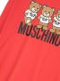 Moschino Kids Sweaterjurk met logoprint Rood - Thumbnail 3