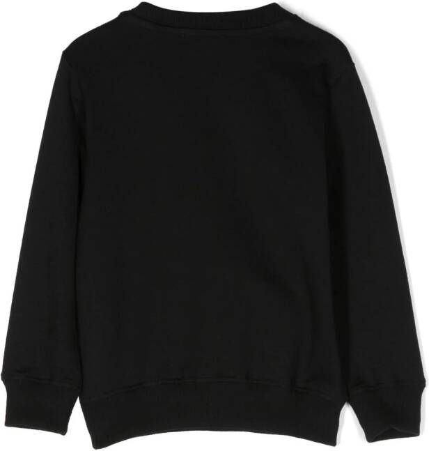 Moschino Kids Sweater met logoprint Zwart