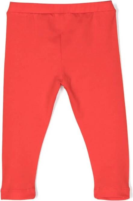 Moschino Kids Legging met logoprint Rood