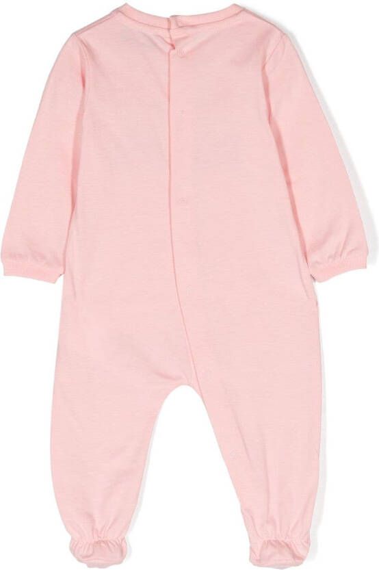 Moschino Kids Pyjama met logoprint Roze