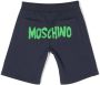 Moschino Kids Shorts met logoprint Blauw - Thumbnail 2