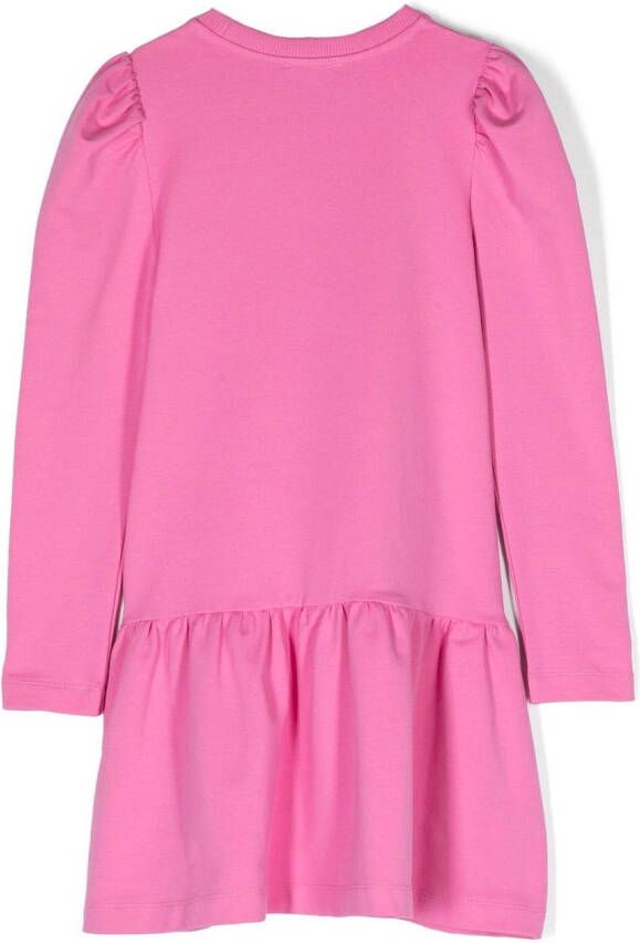 Moschino Kids Mini-jurk met patroon Roze