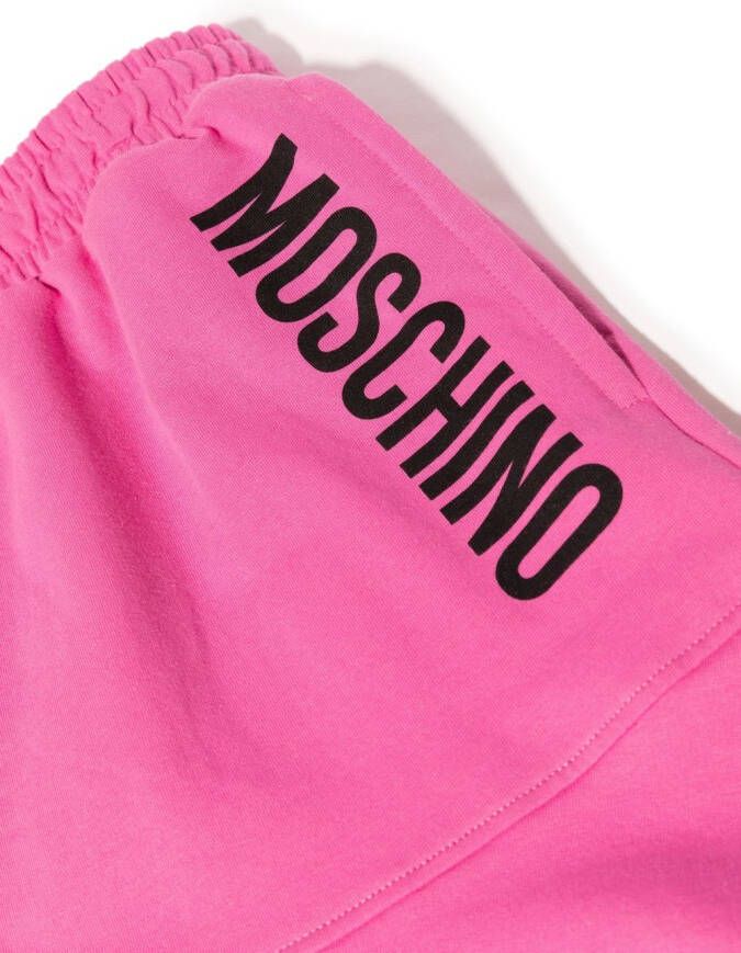 Moschino Kids Rok met logoprint Roze