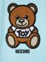 Moschino Kids Romper met logoprint Blauw - Thumbnail 3