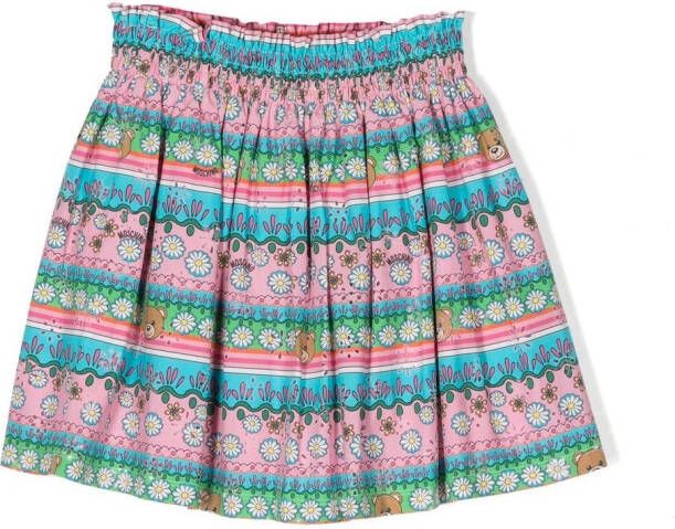 Moschino Kids Shirt met teddybeerprint Roze