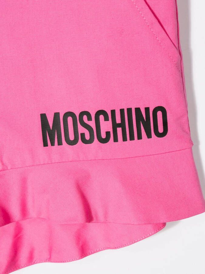 Moschino Kids Shorts met logo Roze