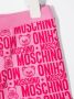 Moschino Kids Shorts met logoprint Roze - Thumbnail 3