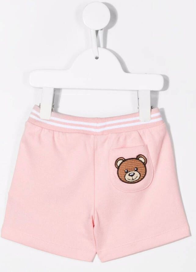 Moschino Kids Shorts met logoprint Roze