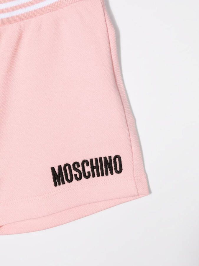 Moschino Kids Shorts met logoprint Roze