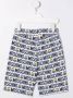 Moschino Kids Shorts met logoprint Wit - Thumbnail 2