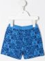 Moschino Kids Shorts met monogramprint Blauw - Thumbnail 2