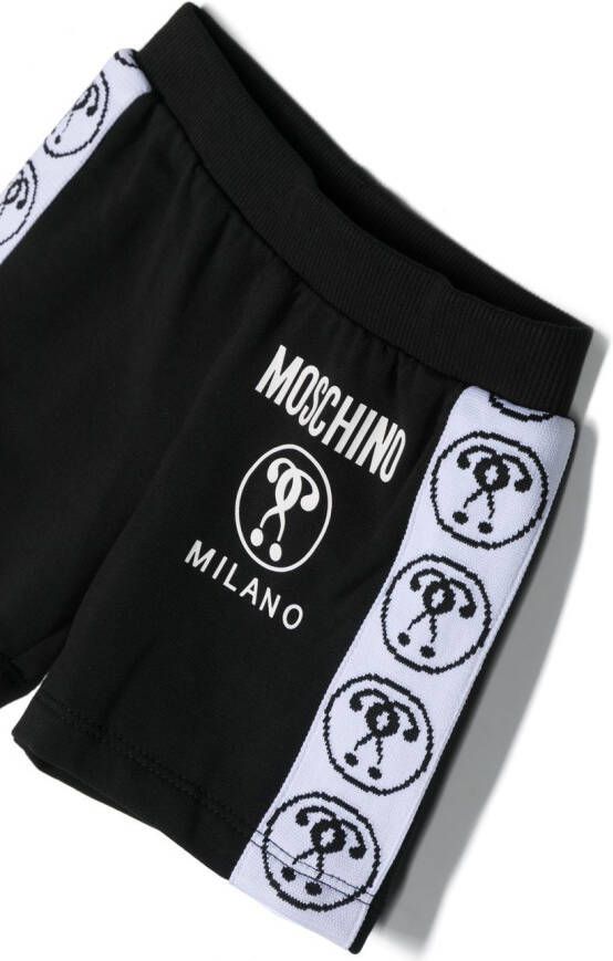 Moschino Kids Shorts met stetch-katoen Zwart
