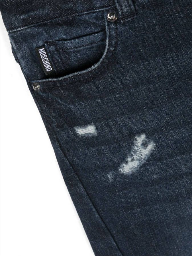 Moschino Kids Skinny jeans Blauw