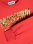 Moschino Kids Sweater met logo-reliëf Rood - Thumbnail 3