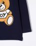 Moschino Kids Sweater met teddybeerprint Blauw - Thumbnail 3