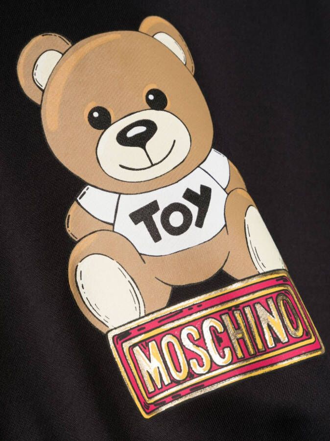 Moschino Kids Sweater met teddybeerprint Zwart