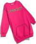 Moschino Kids Sweaterjurk met geborduurd logo Roze - Thumbnail 2