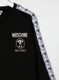 Moschino Kids Sweaterjurk met logoband Zwart - Thumbnail 3