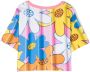 Moschino Kids T-shirt met bloe print Wit - Thumbnail 2