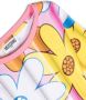 Moschino Kids T-shirt met bloe print Wit - Thumbnail 3