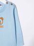 Moschino Kids T-shirt met geborduurde teddybeer Blauw - Thumbnail 3