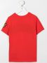 Moschino Kids T-shirt met logoprint Rood - Thumbnail 2