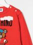 Moschino Kids T-shirt met logoprint Rood - Thumbnail 3