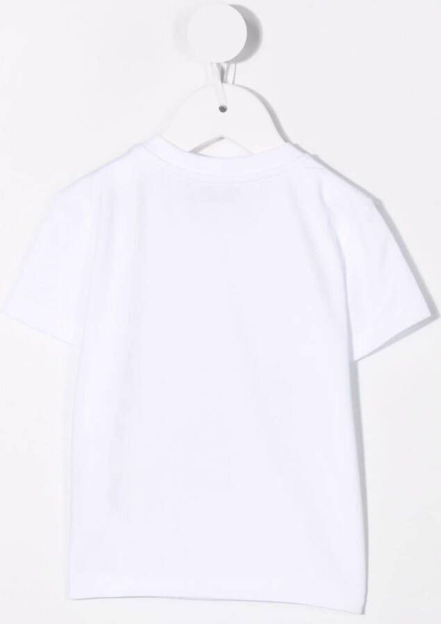 Moschino Kids T-shirt met logoprint Wit