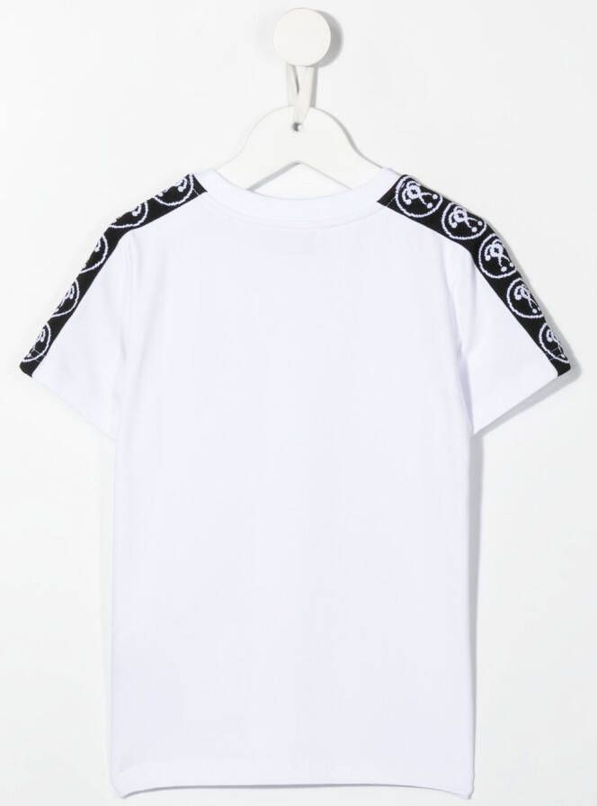 Moschino Kids T-shirt met logoprint Wit