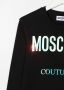 Moschino Kids T-shirt met logoprint Zwart - Thumbnail 3