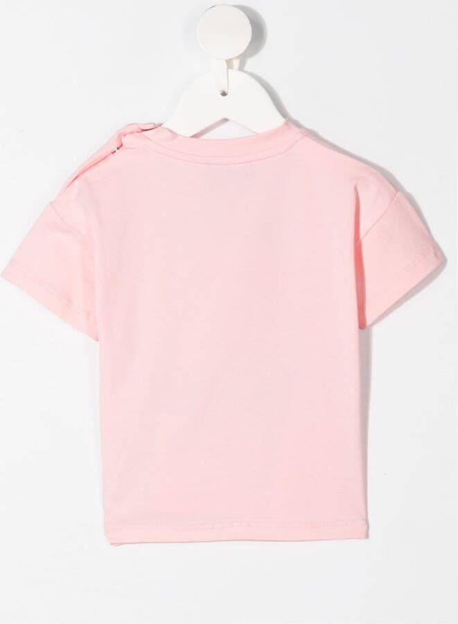 Moschino Kids T-shirt met print Roze