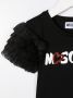 Moschino Kids T-shirt met ruchemouwen Zwart - Thumbnail 3