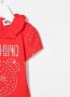 Moschino Kids T-shirt met stras Rood - Thumbnail 3