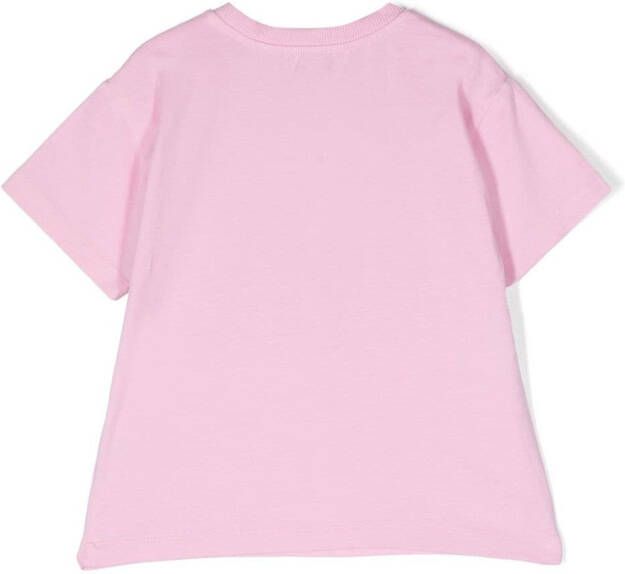 Moschino Kids T-shirt met teddybeer patroon Roze