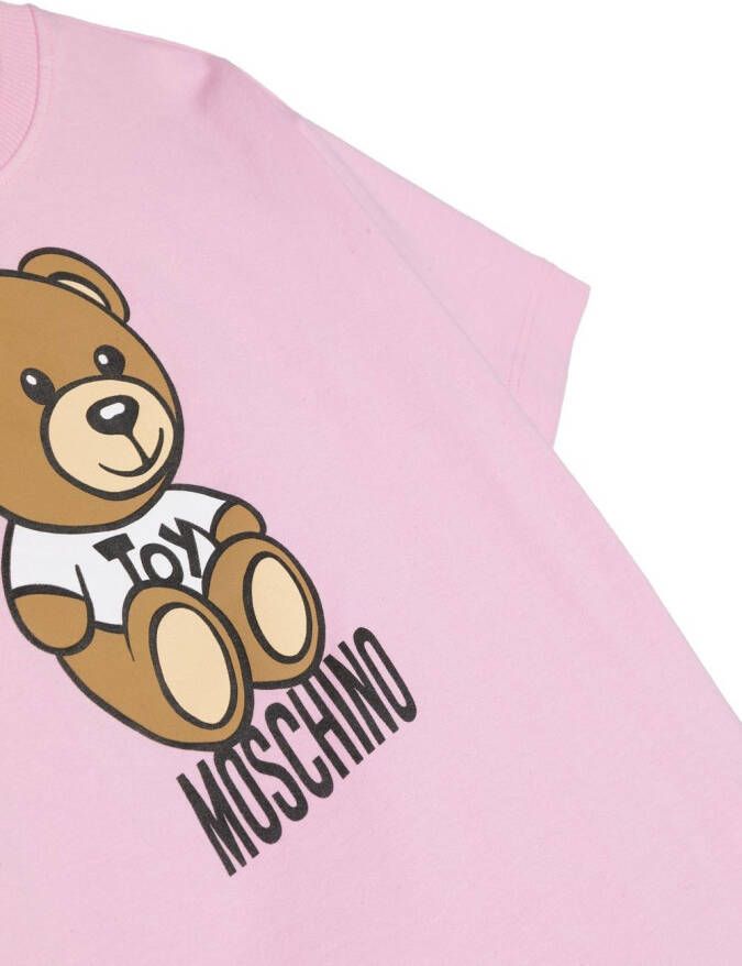 Moschino Kids T-shirt met teddybeer patroon Roze