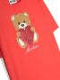 Moschino Kids T-shirt met teddybeerprint Rood - Thumbnail 3