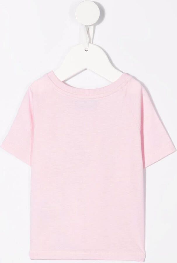 Moschino Kids T-shirt met teddybeerprint Roze