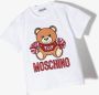 Moschino Kids T-shirt met teddybeerprint Wit - Thumbnail 2