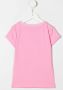 Moschino Kids T-shirt verfraaid met kristallen Roze - Thumbnail 2