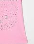 Moschino Kids T-shirt verfraaid met kristallen Roze - Thumbnail 3